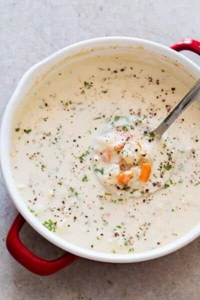 1 Creamy 30 minute Cauliflower Chowder Gluten Free 1