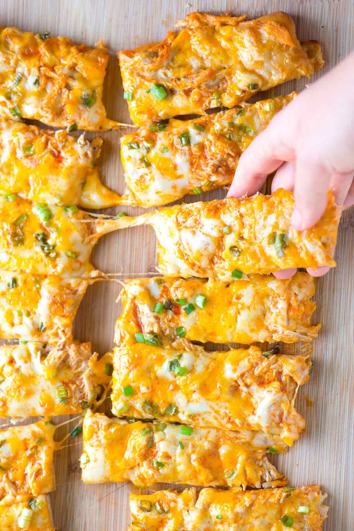 31 Easy Make Ahead Super Bowl Appetizers 23 Buffalo Chicken Pizza Sticks Recipe 1 1200