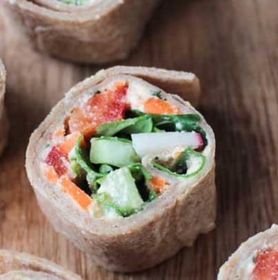Veggie Tortilla Rollups