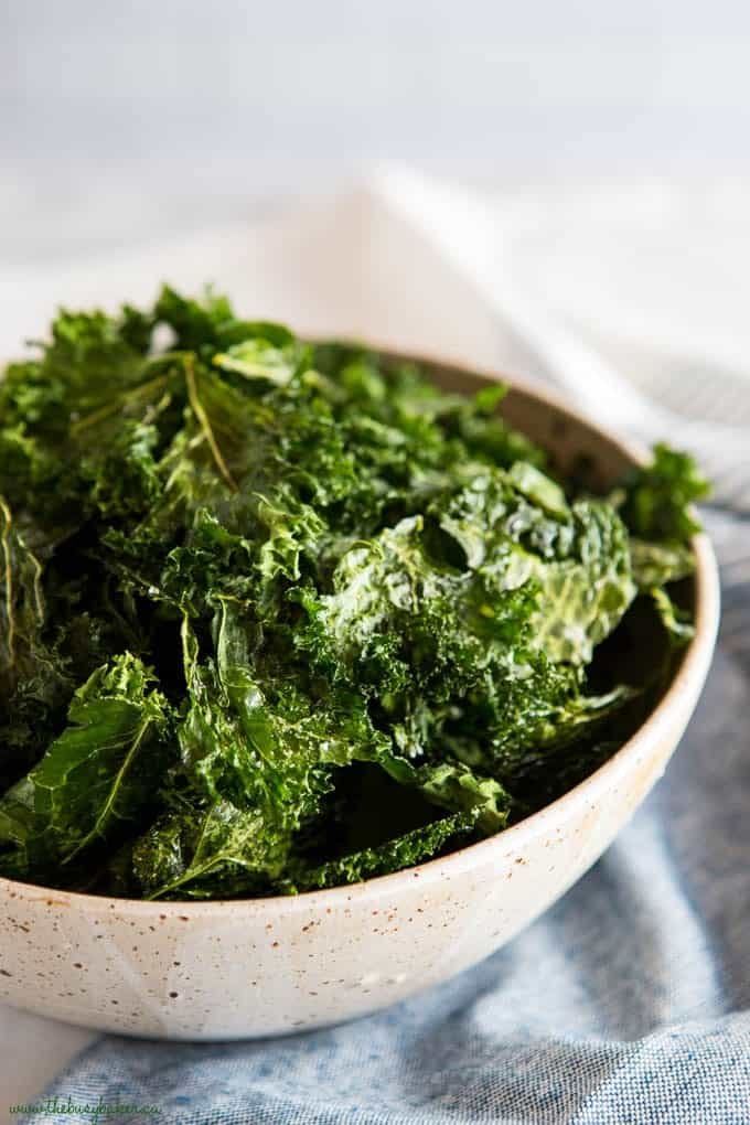 35 Healthy Low Calorie Snacks 36 sea salt garlic kale chips 1 1
