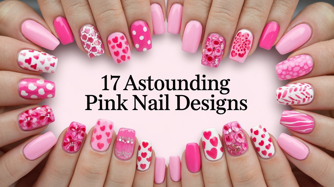 17 Astounding Pink Nail Designs 1