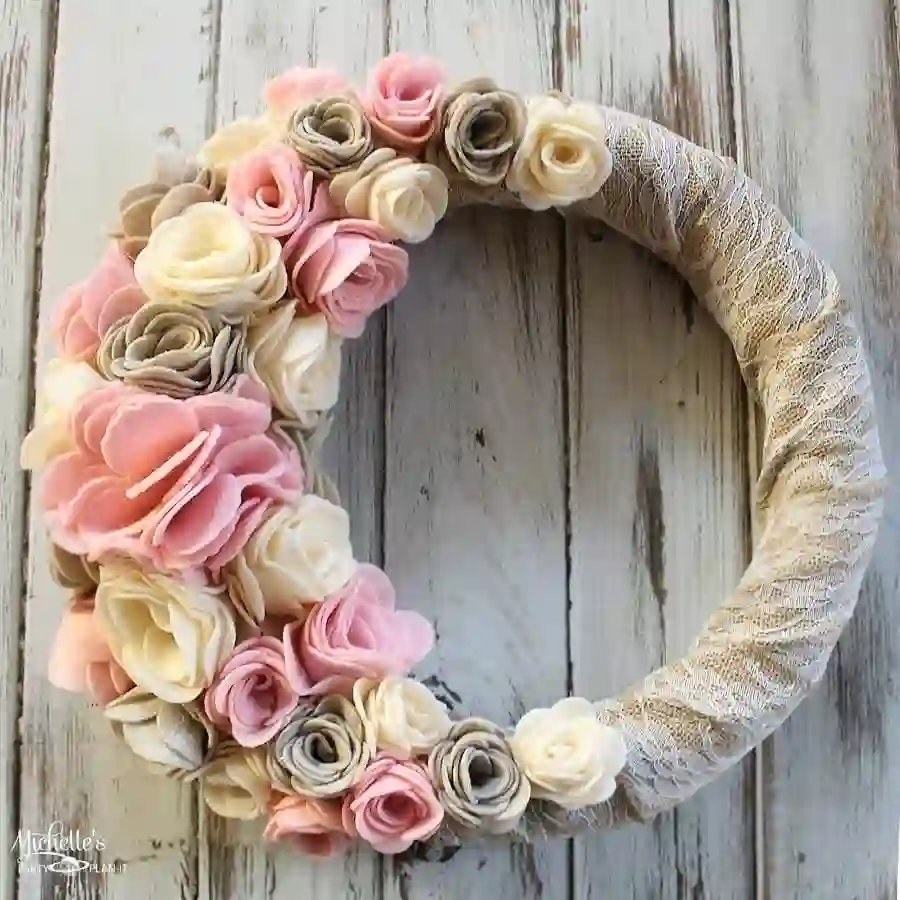 2. Felt Flower Wreath 1