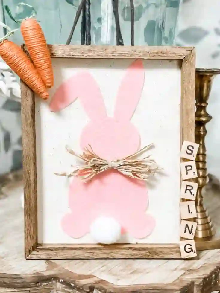 7. Dollar Tree bunny sign