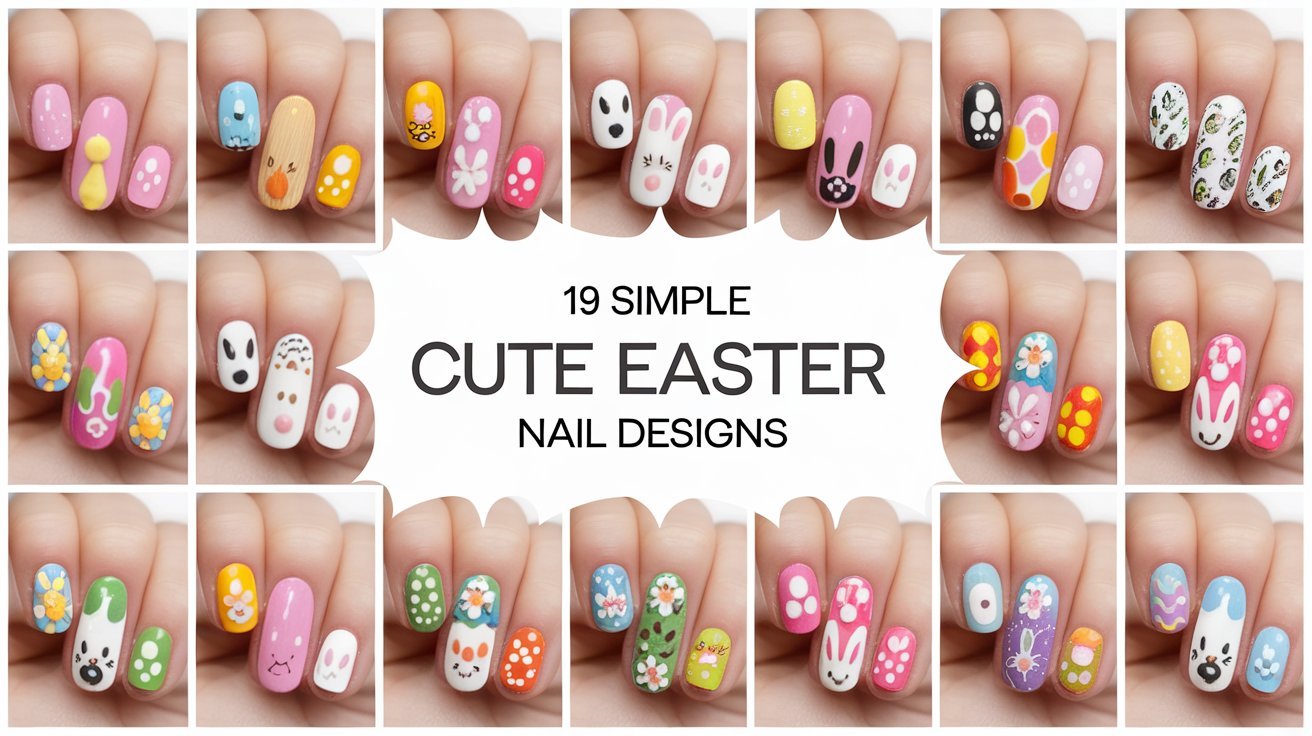 19 Simple Cute Easter Nail Designs 1