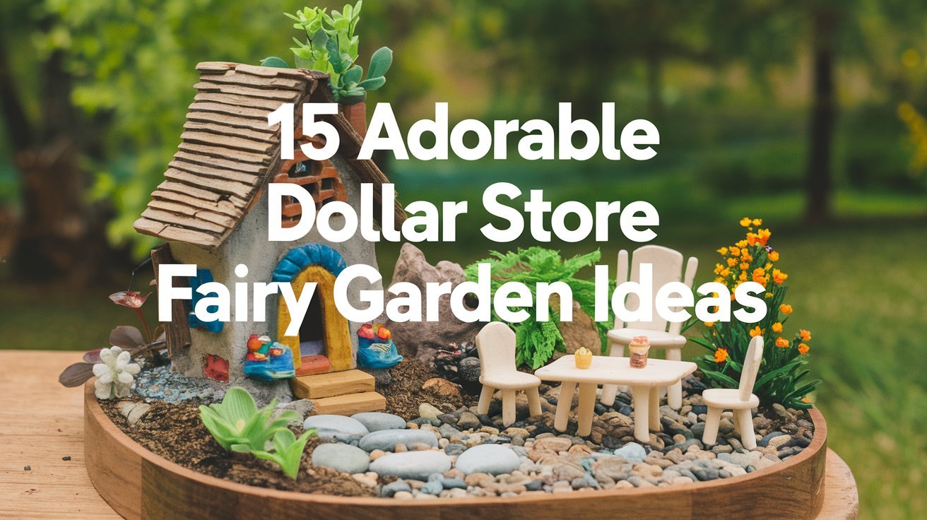 15 Adorable Dollar Store Fairy Garden Ideas 1
