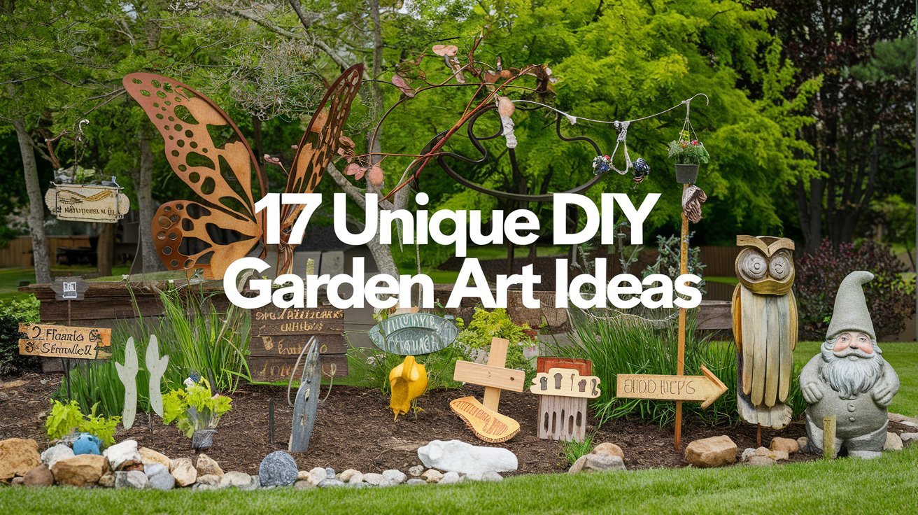 17 Unique DIY Garden Art Ideas 1