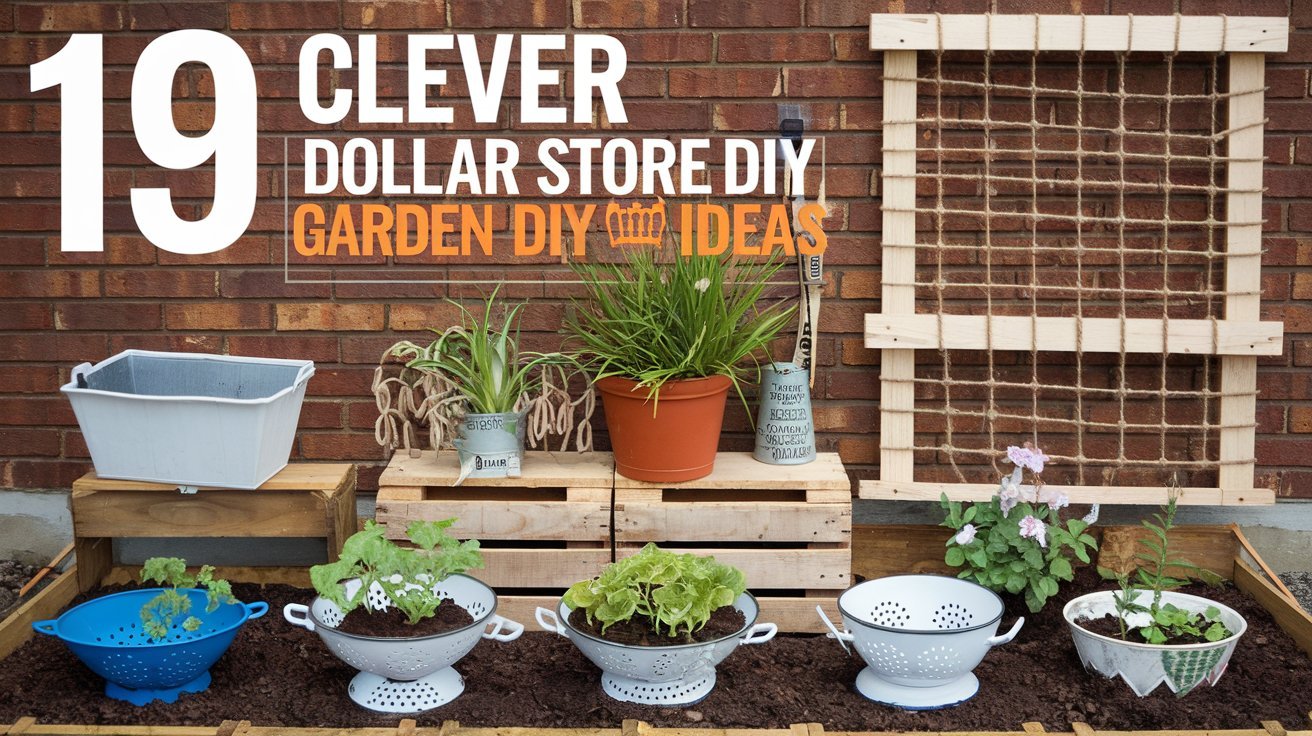 19 Clever Dollar Store Garden DIY Ideas 1