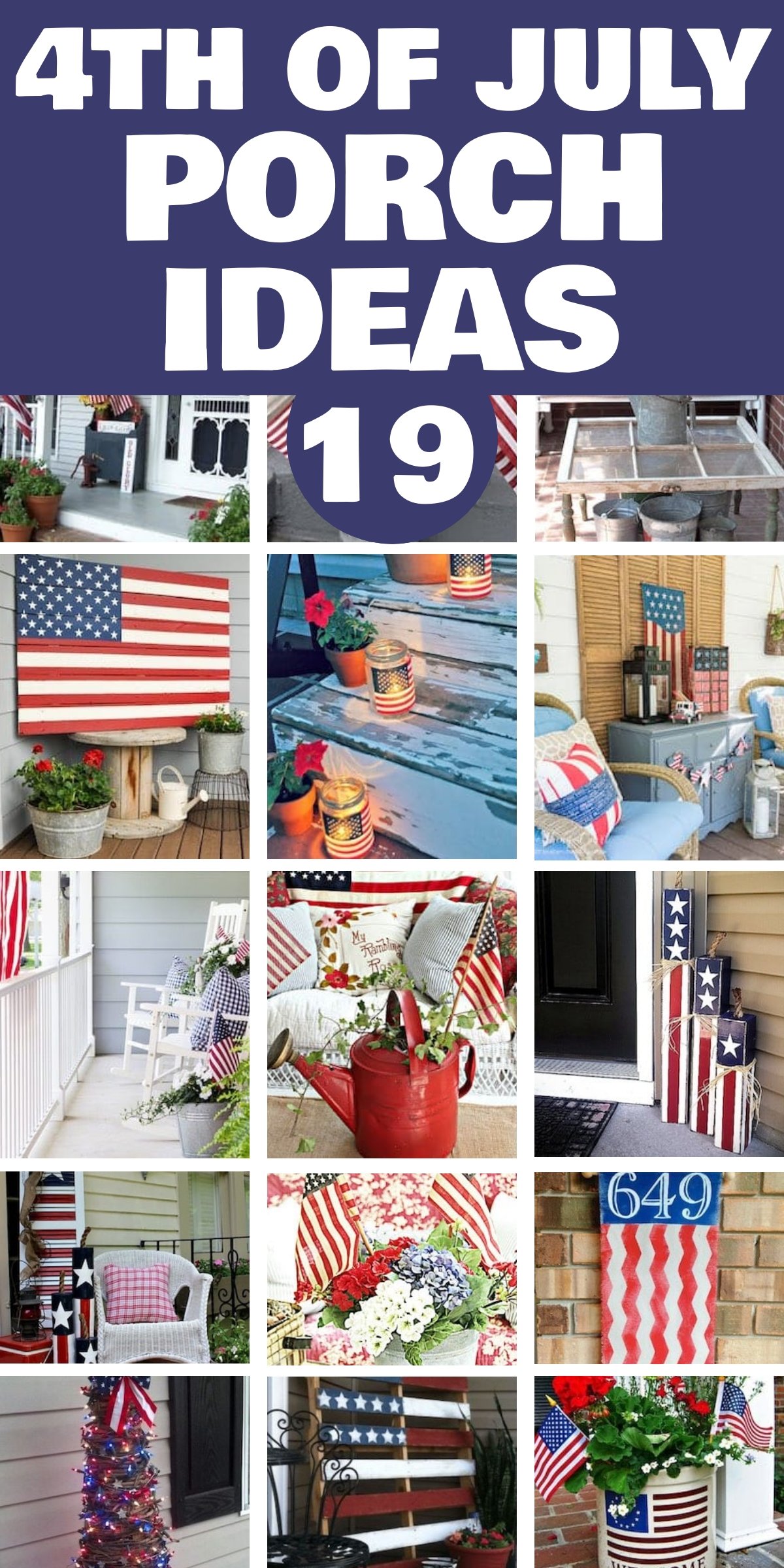 19 Inspiring 4th of July Porch Ideas