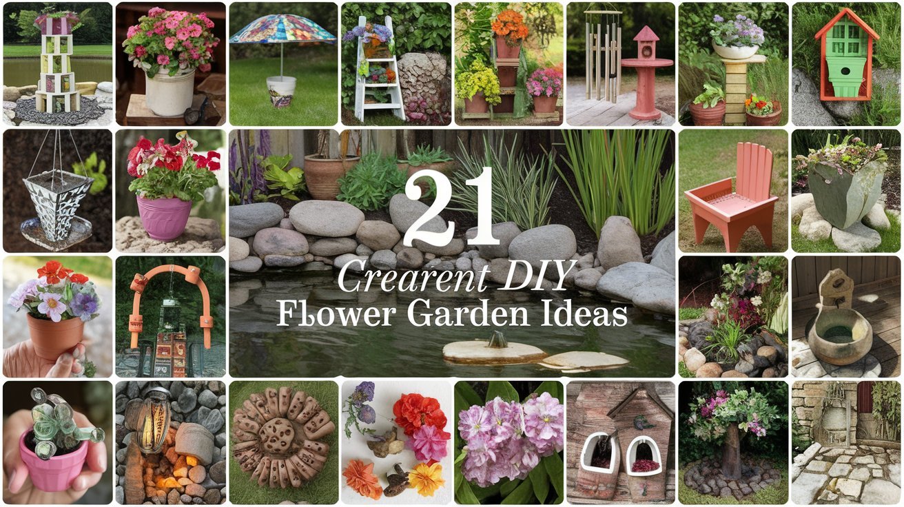 21 Creative DIY Flower Garden Ideas 1