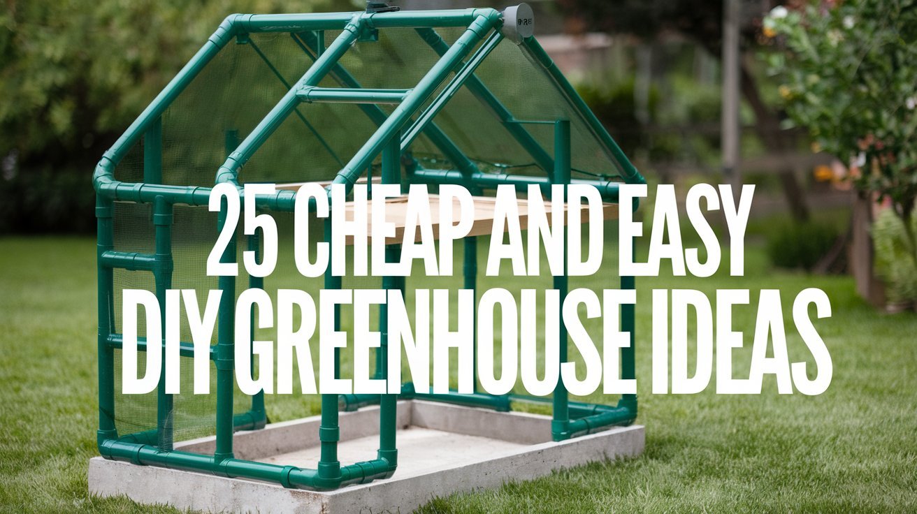 25 Cheap and Easy DIY Greenhouse Ideas 1