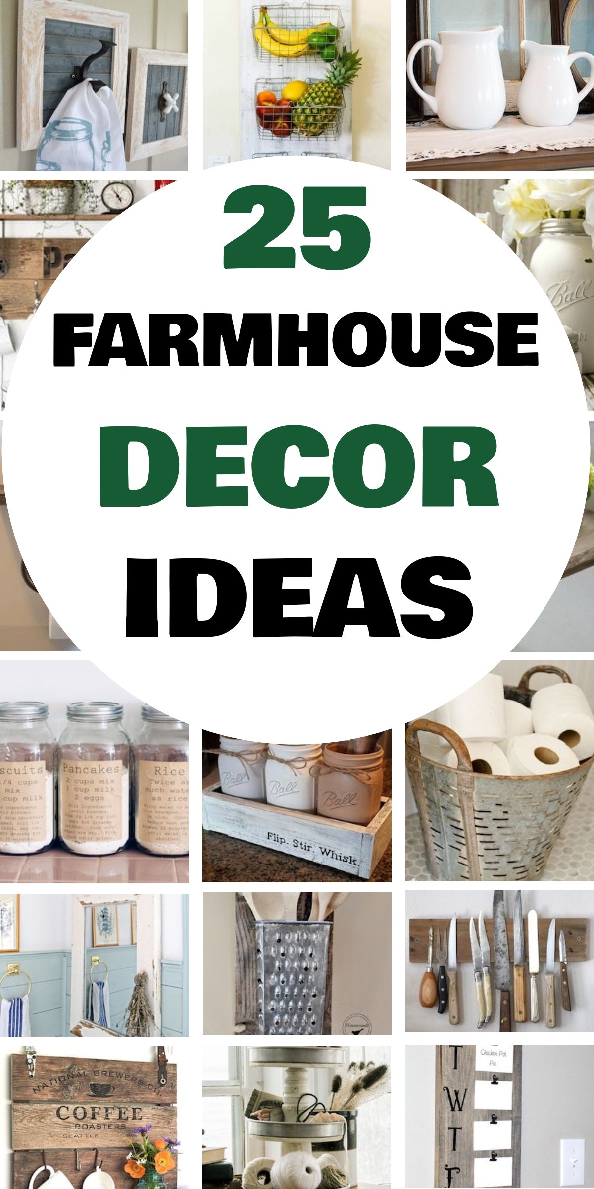 25 DIY Farmhouse Decor Ideas
