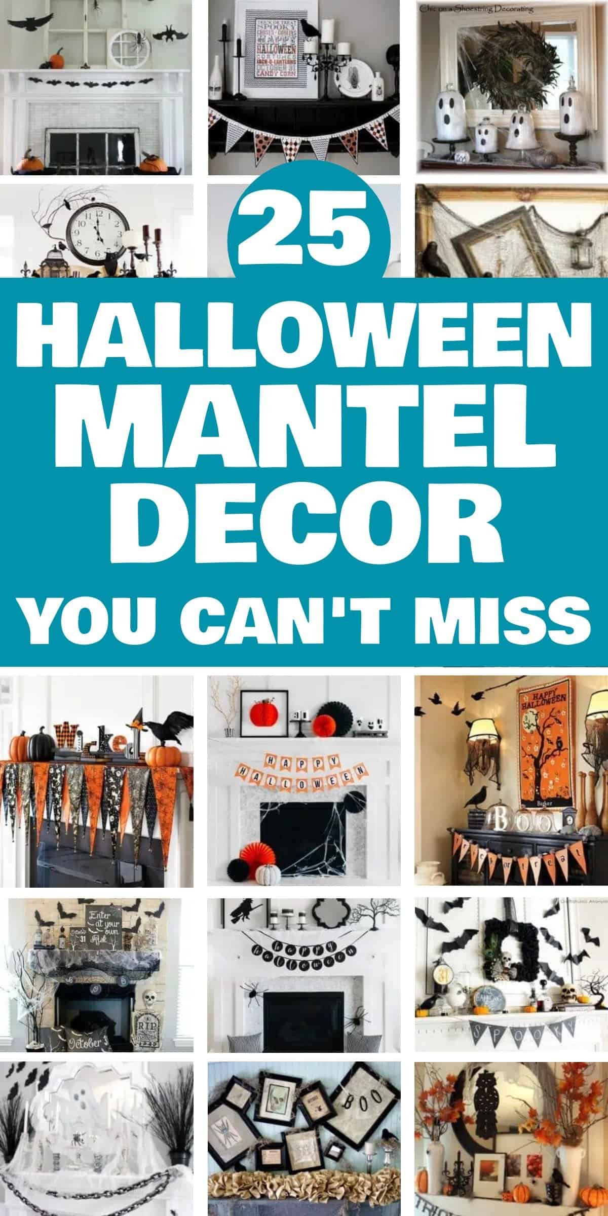 25 Spooky Halloween Mantel Decor Ideas