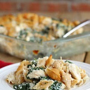 Chicken, Kale and Whole Grain Pasta Casserole