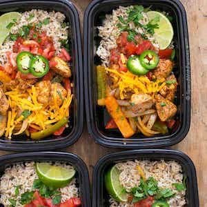 Meal prep Fajita Bowls