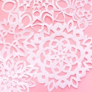 Giant Paper Snowflakes Christmas Party Decor