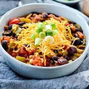 The Best Healthy Slow Cooker Chicken Chili gluten free 2