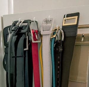 diy slide out belt hanger