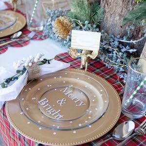 dress up plain plates