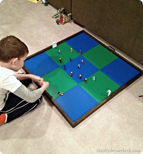 DIY Hideaway Lego Tray