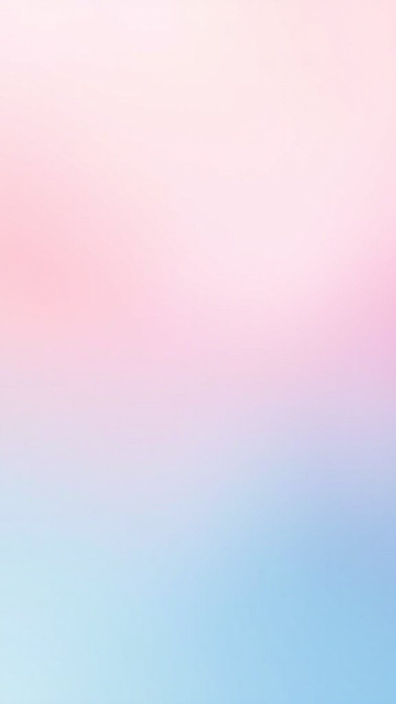 Pastel ombre wallpaper transitioning from blush pink to baby blue