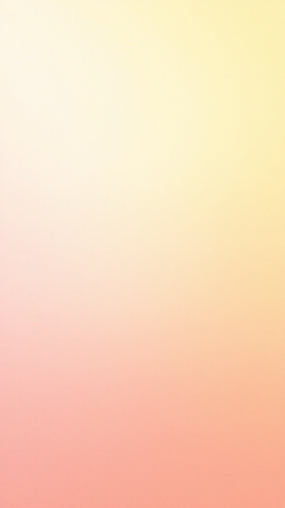 Ombre wallpaper transitioning from butter yellow to light coral