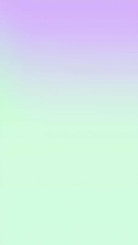 Ombre wallpaper transitioning from mint green to soft lilac