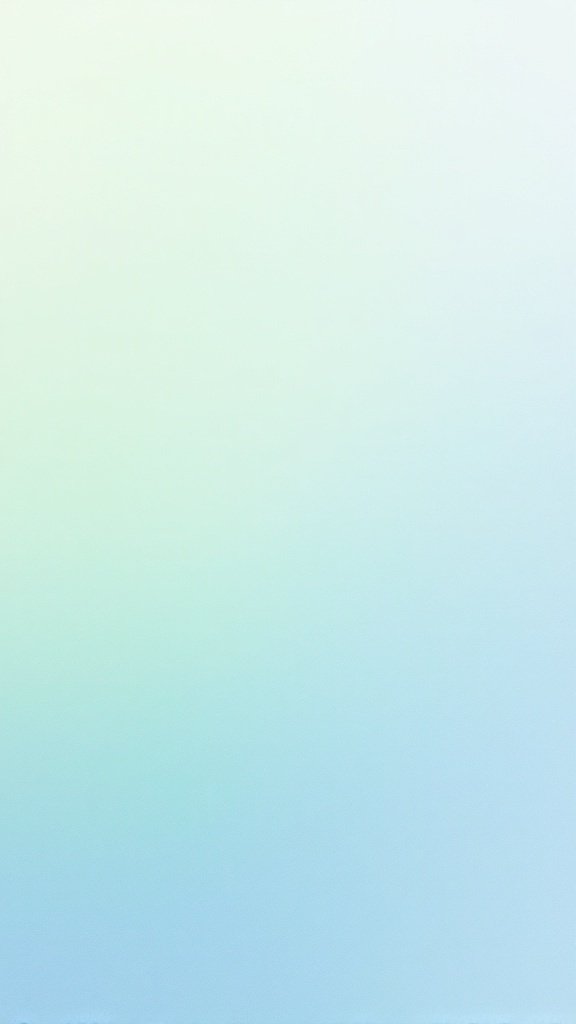 Ombre wallpaper transitioning from pale green to soft blue
