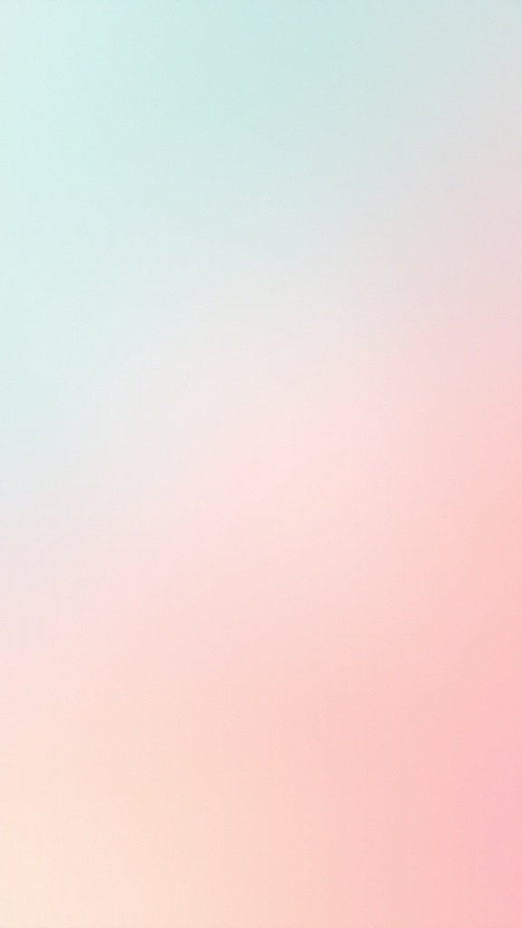 Ombre wallpaper transitioning from teal to pastel peach.