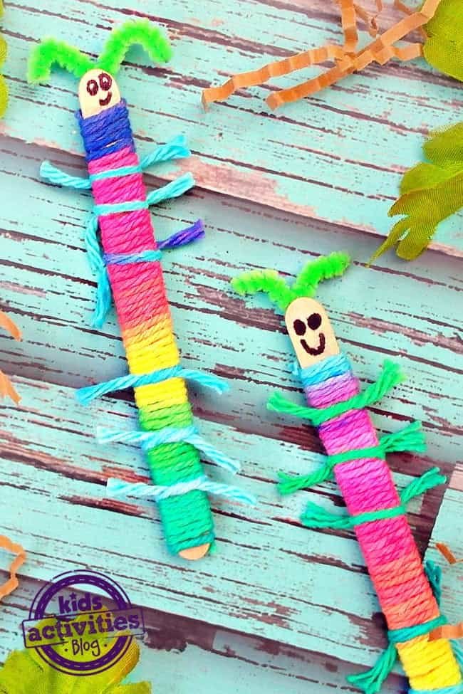 Craft Stick Caterpillars 2